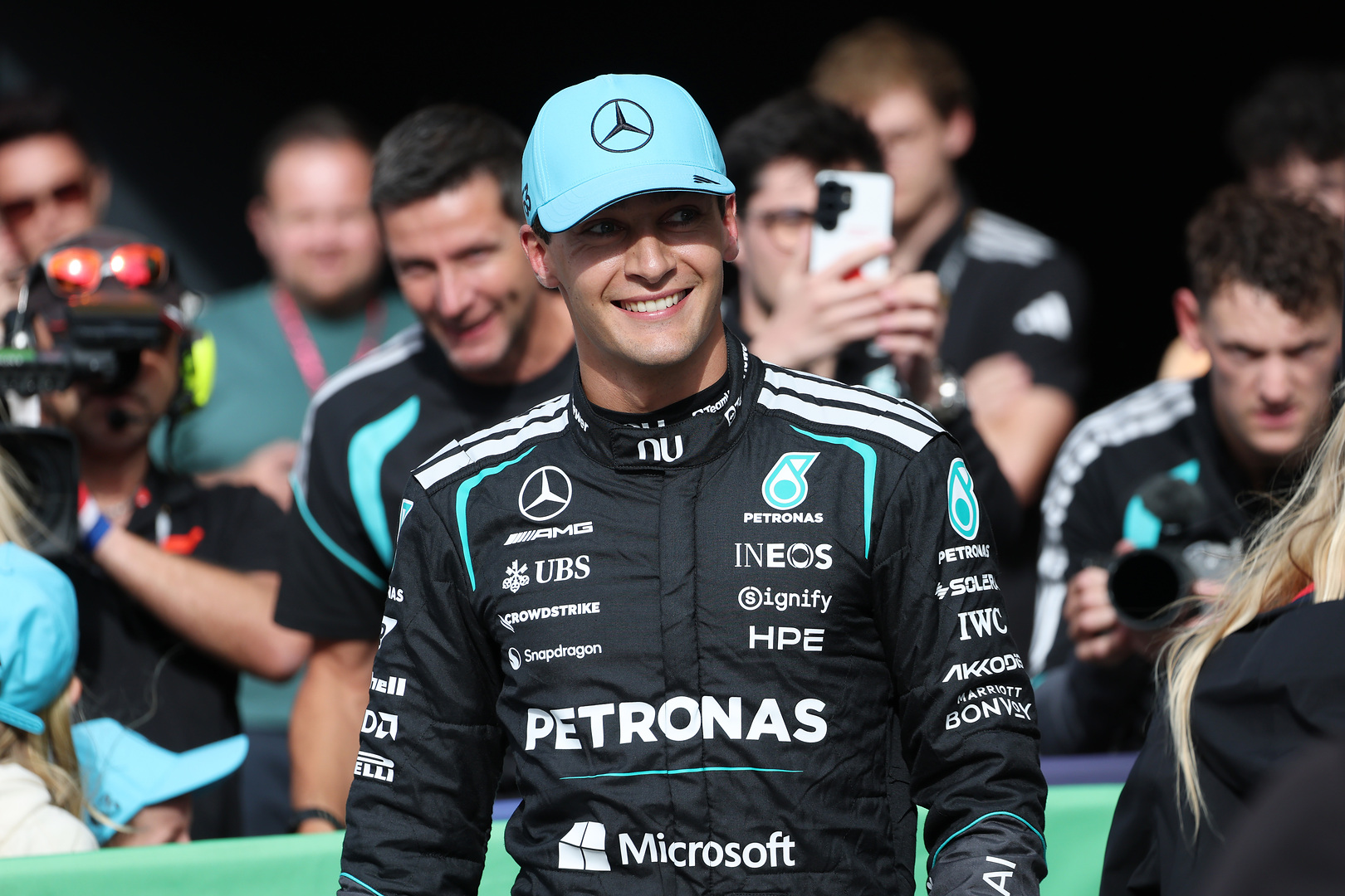 George Russell wins the 2026 F1 Dutch GP Sprint race. This follows his pole in qualifying as his third Sprint race win of the season.