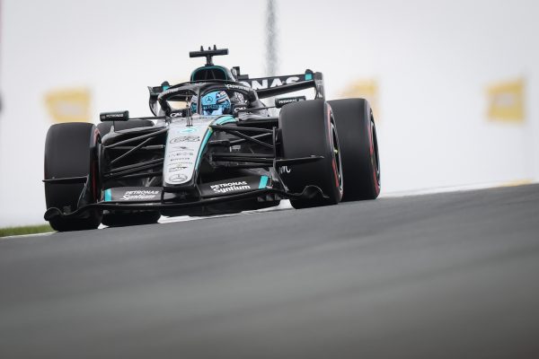 Russell targets win at the 2026 F1 Dutch GP after securing front row start Dutch Grand Prix, Saturday ZANDVOORT, NETHERLANDS - AUGUST 22: George Russell of Great Britain driving the (63) Mercedes AMG Petronas F1 Team W17 on track during qualifying ahead of the F1 Grand Prix of Netherlands at Circuit Zandvoort on August 22, 2026 in Zandvoort, Netherlands. (Photo by Simon Galloway/LAT Images)