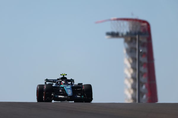 United States Grand Prix, Friday AUSTIN, TEXAS - OCTOBER 23: Andrea Kimi Antonelli of Italy driving the (12) Mercedes AMG Petronas F1 Team W17 on track during practice ahead of the F1 Grand Prix of United States at Circuit of The Americas on October 23, 2026 in Austin, Texas. (Photo by Clive Rose/Getty Images)