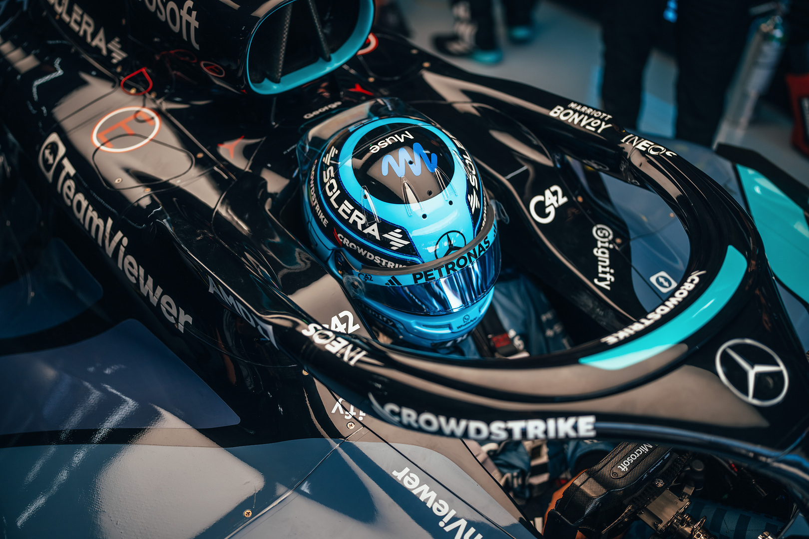 George Russell for Mercedes F1 Team at the 2026 F1 United States GP