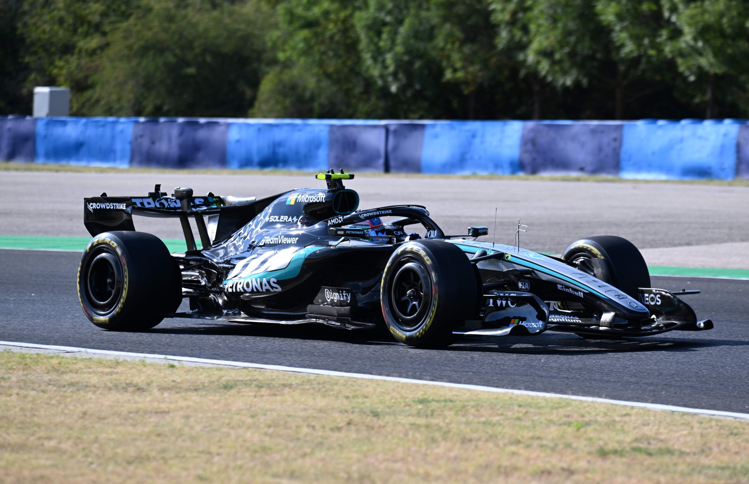 Kimi Antonelli for Mercedes at the 2026 F1 Hungarian GP at the Hungaroring