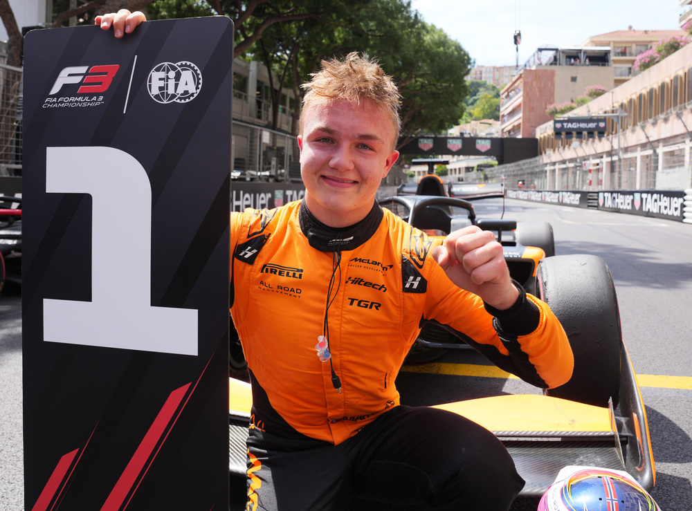 Martinius Stenshorne with his P1 bollard in Monaco