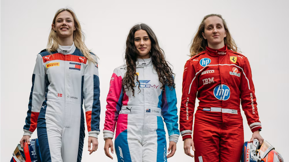 MP Motorsport teammates Maya Weug, Alba Larsen and Joanne Ciconte formed an unlikely but powerful partnership.