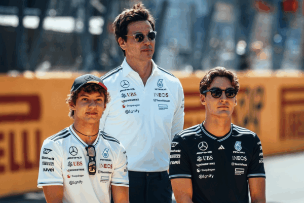 Antonelli and Russell motivated for 2026 F1 season with Mercedes Antonelli and Russell ahead og the Italian GP