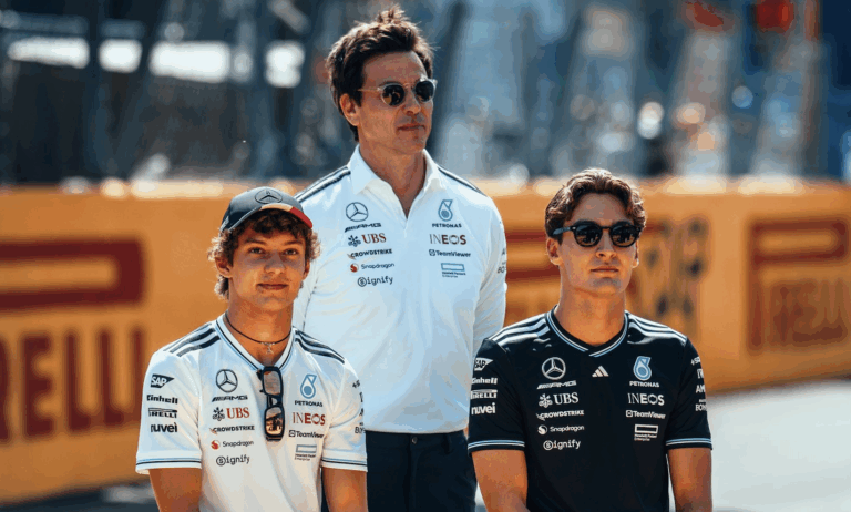 Antonelli and Russell ahead og the Italian GP