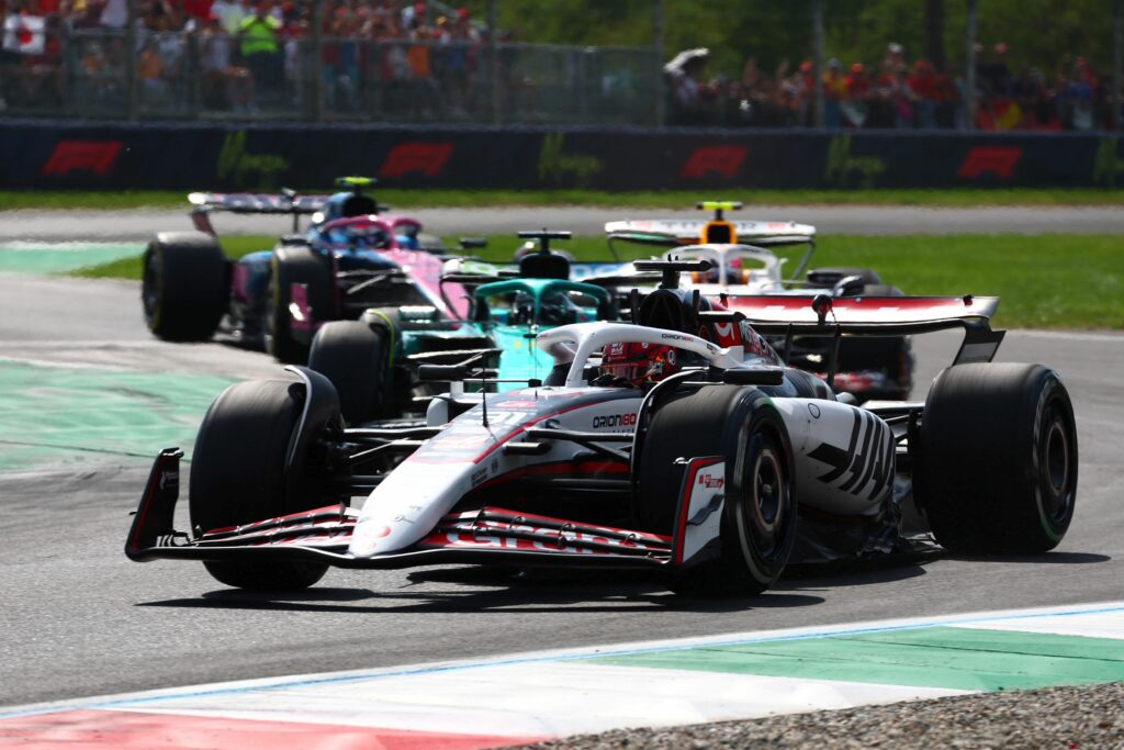 Esteban Ocon on track during the 2025 Italian Grand Prix