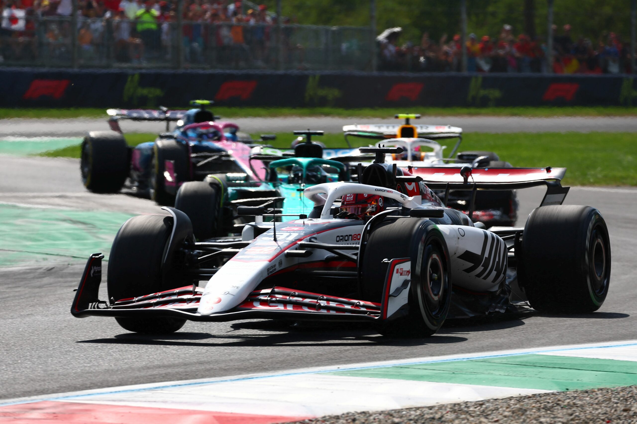Esteban Ocon on track during the 2025 Italian Grand Prix