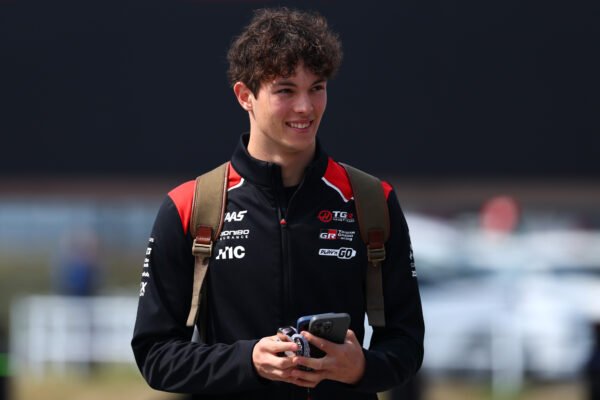 Ollie Bearman for Haas F1 Team in the paddock before the 2026 F1 Japanese GP