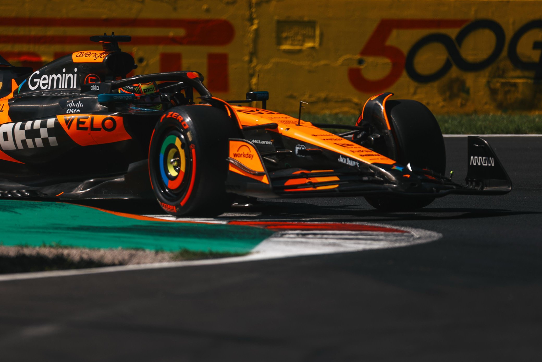 McLaren Driver Oscar Piastri in Qualifying for the F1 Italian GP