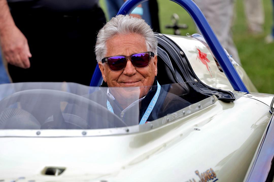 Former F1 driver and motorsport legend, Mario Andretti, for IndyCar