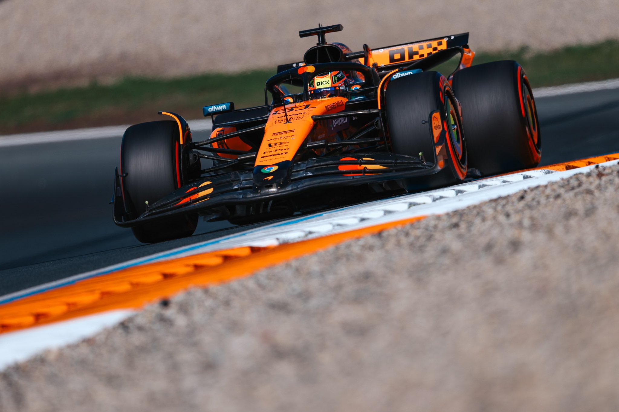 McLaren Driver Oscar Piastri in Qualifying for the F1 Dutch GP
