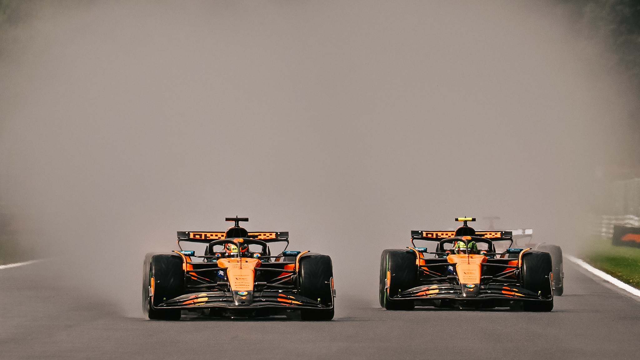 Piastri passes Norris for the lead of the 2025 Belgian GP as Stella defends Norris' performance