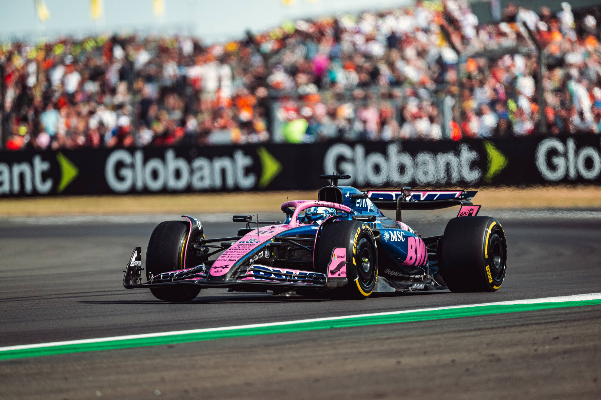 Pierre Gasly during qualifying of the 2025 British GP