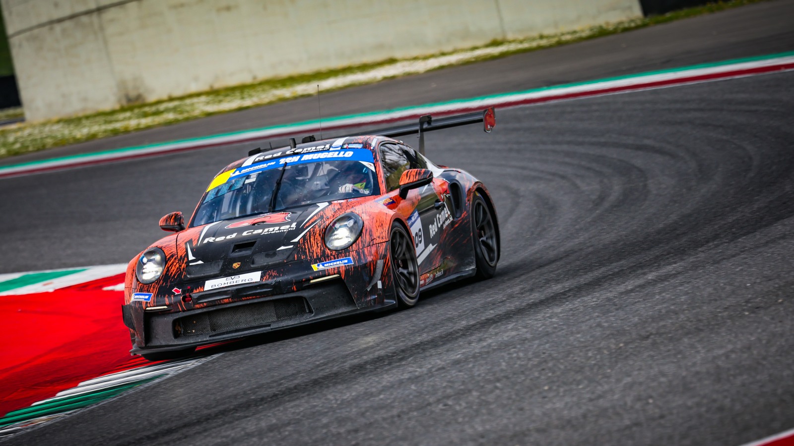 HAAS RT Audi leads after a dramatic first half of the 2026 Michelin 12H Mugello race, with six GT3 cars still in contention overnight.