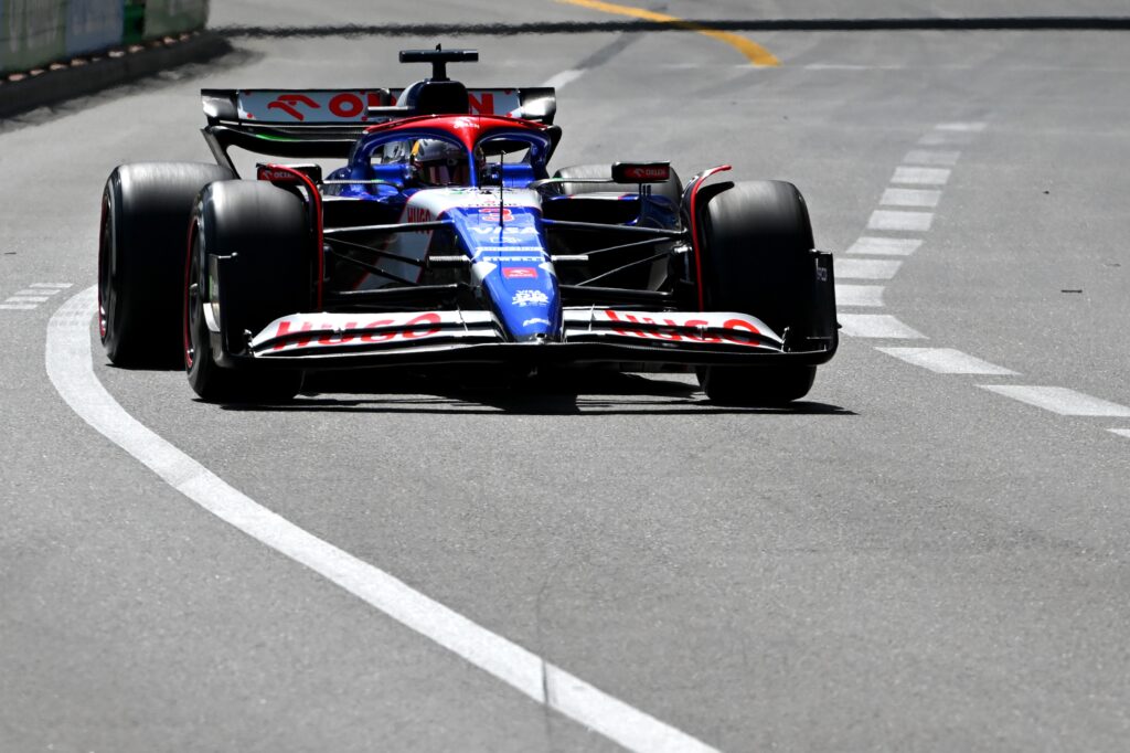 Daniel Ricciardo exiting the Sainte Devote turn in Monaco