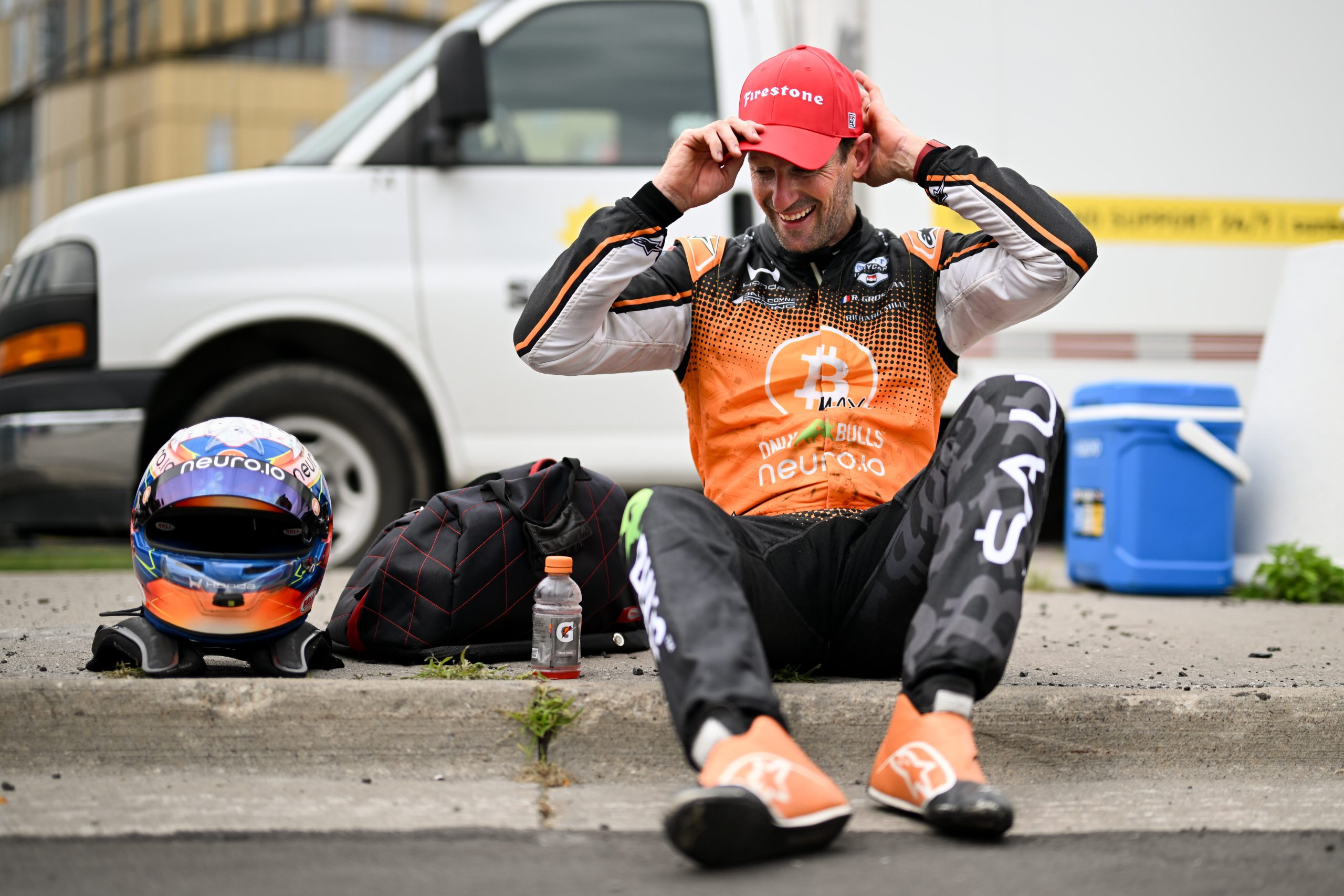 Romain Grosjean on finishing 2nd in the IndyCar Markham GP.