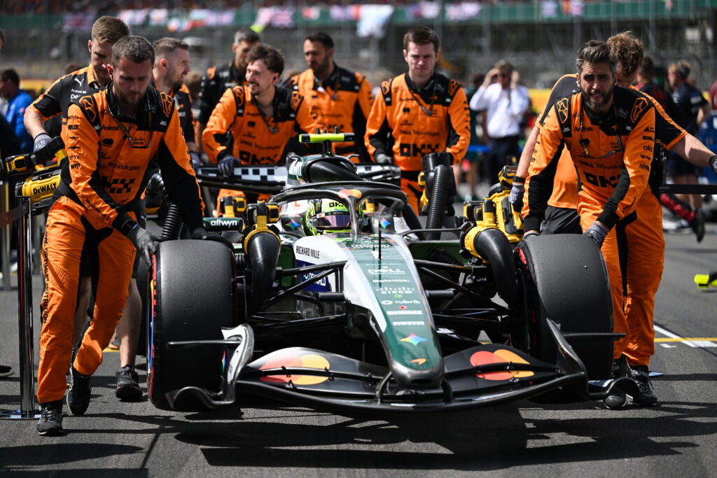 Lando Norris (McLaren) at 2026 F1 British GP at Silverstone Circuit.