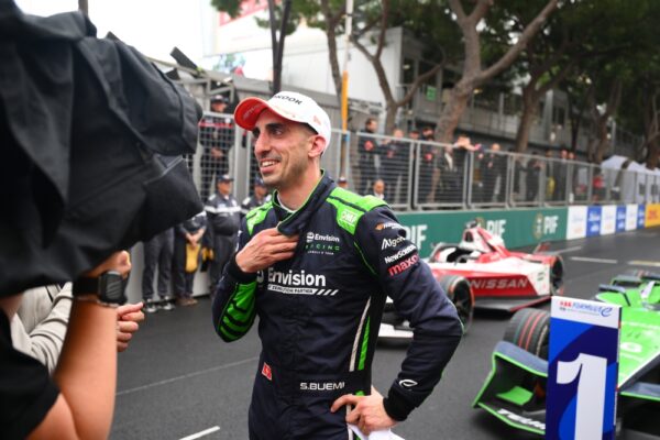 Buemi commits long-term future in Formula E to Envision Racing Race winner Sebastien Buemi of Switzerland and Envision Racing in parc ferme during the Monaco E-Prix.