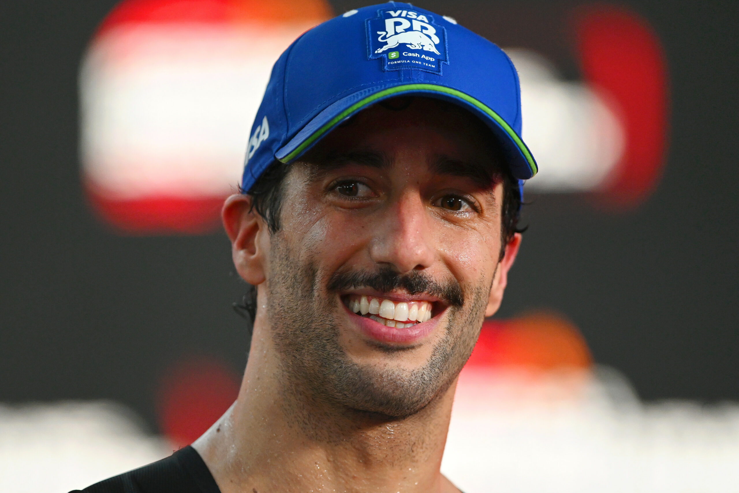 SINGAPORE, SINGAPORE - SEPTEMBER 22: 18th placed Daniel Ricciardo of Australia and Visa Cash App RB speaks to the media after the F1 Grand Prix of Singapore at Marina Bay Street Circuit on September 22, 2024 in Singapore, Singapore. (Photo by Rudy Carezzevoli/Getty Images) // Getty Images / Red Bull Content Pool // SI202409220573 // Usage for editorial use only //