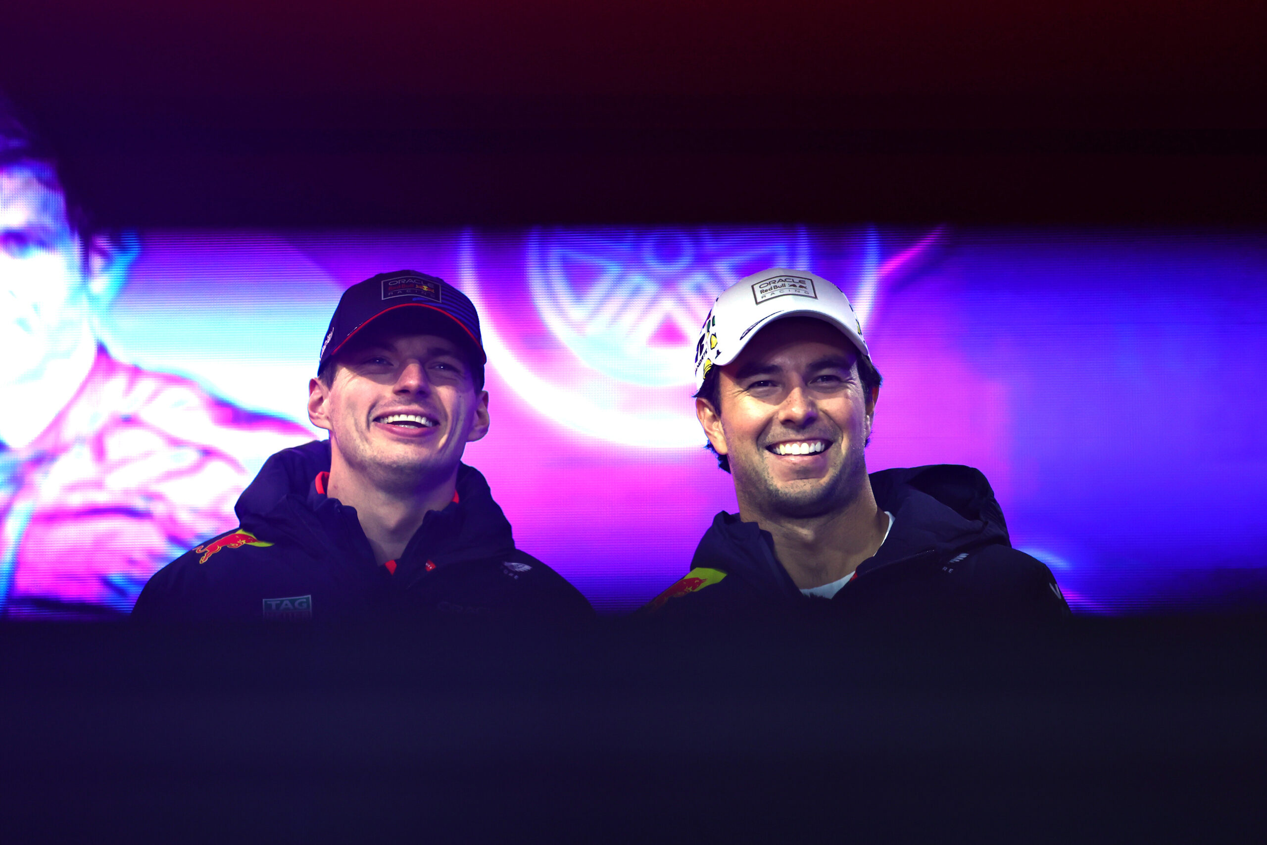 Verstappen and Pérez together at Red Bull