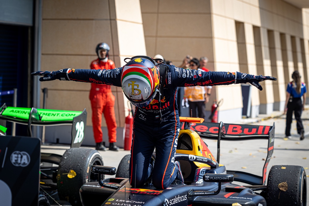 Nikola Tsolov #12 Campos Racing, during round 2 of the FIA Formula 3 Championship at Bahrain International Circuit in Bahrain on April 11-13, 2025.