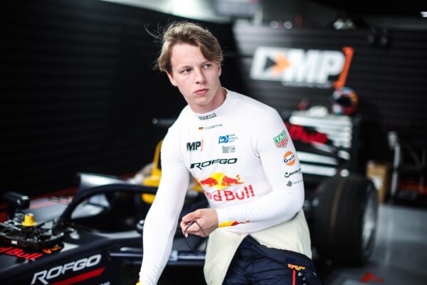 Oliver Goethe at the 2025 F2 Saudi Arabian GP.