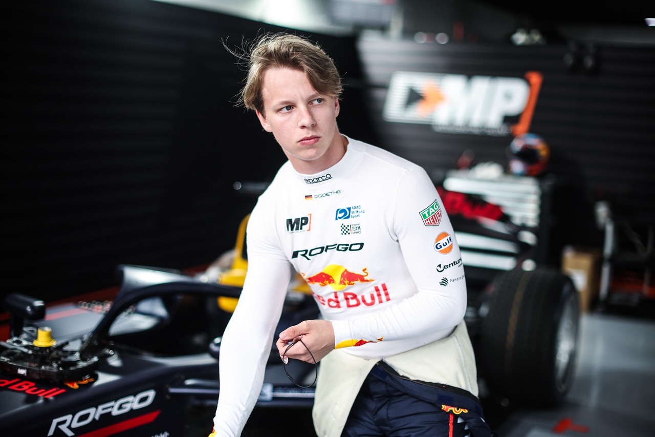 Oliver Goethe at the 2025 F2 Saudi Arabian GP.