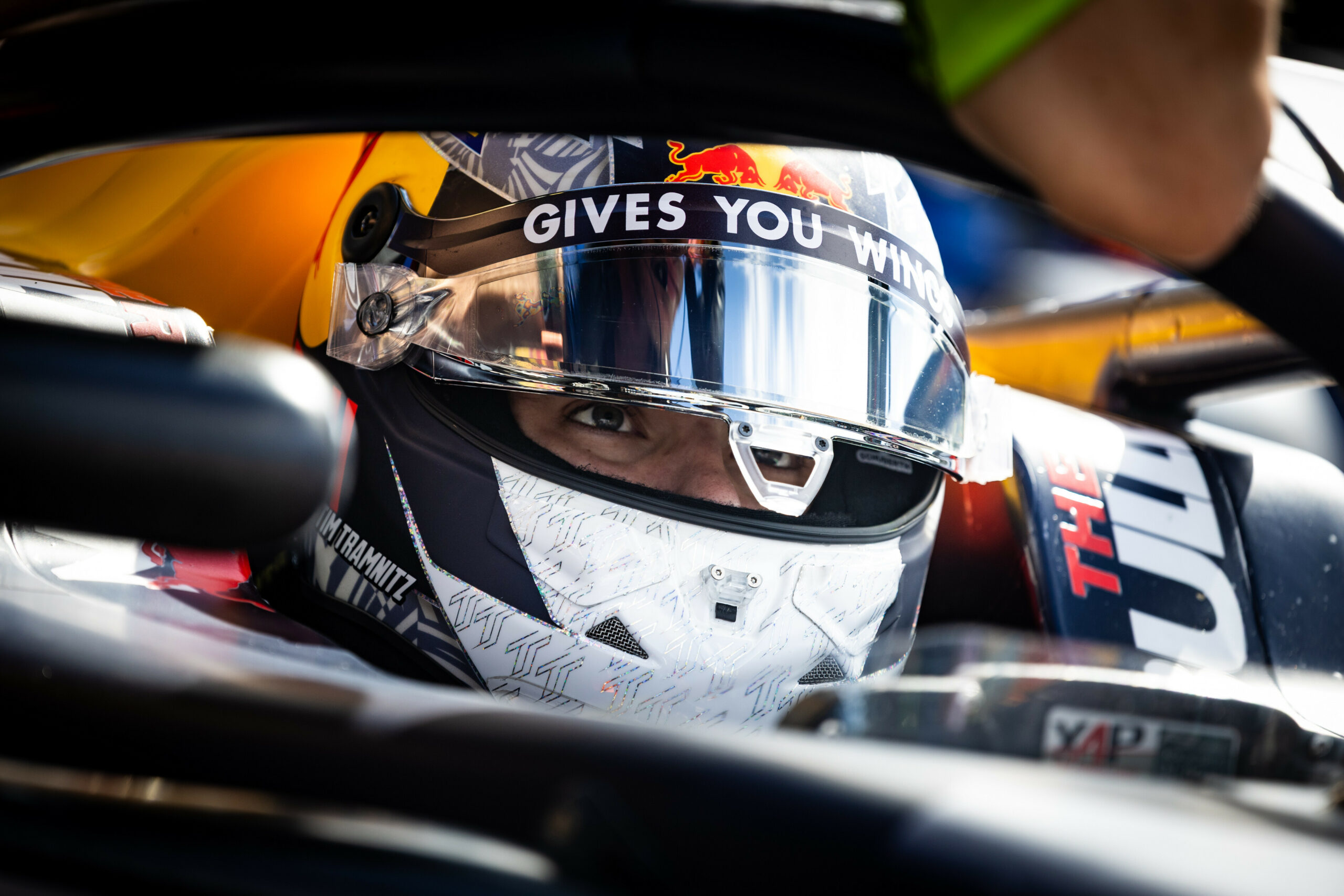 Tim Tramnitz in his MP Motorsport RedBull Livery