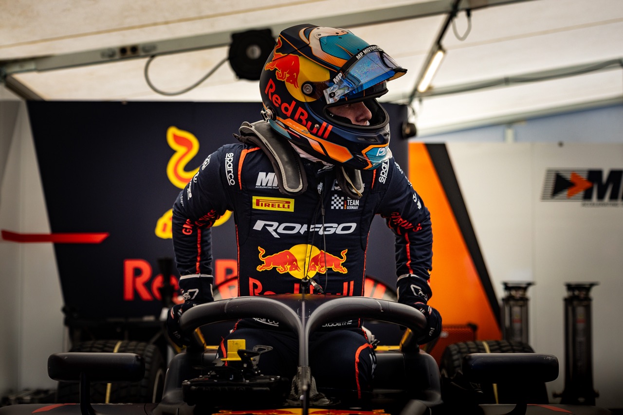 Oliver Goethe #5 MP Motorsport, during round 4 of the FIA Formula 2 Championship at Autodromo di Imola in Italy on May 16-18, 2025