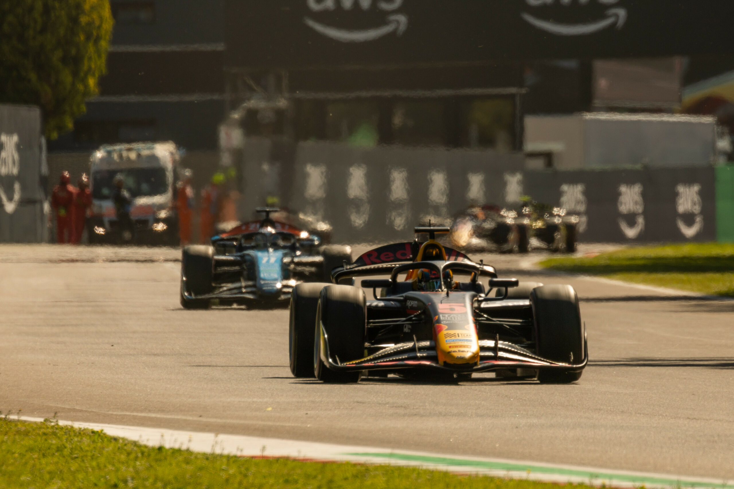 Oliver Goethe #5 MP Motorsport, during round 4 of the FIA Formula 2 Championship at Autodromo di Imola in Italy on May 16-18, 2025