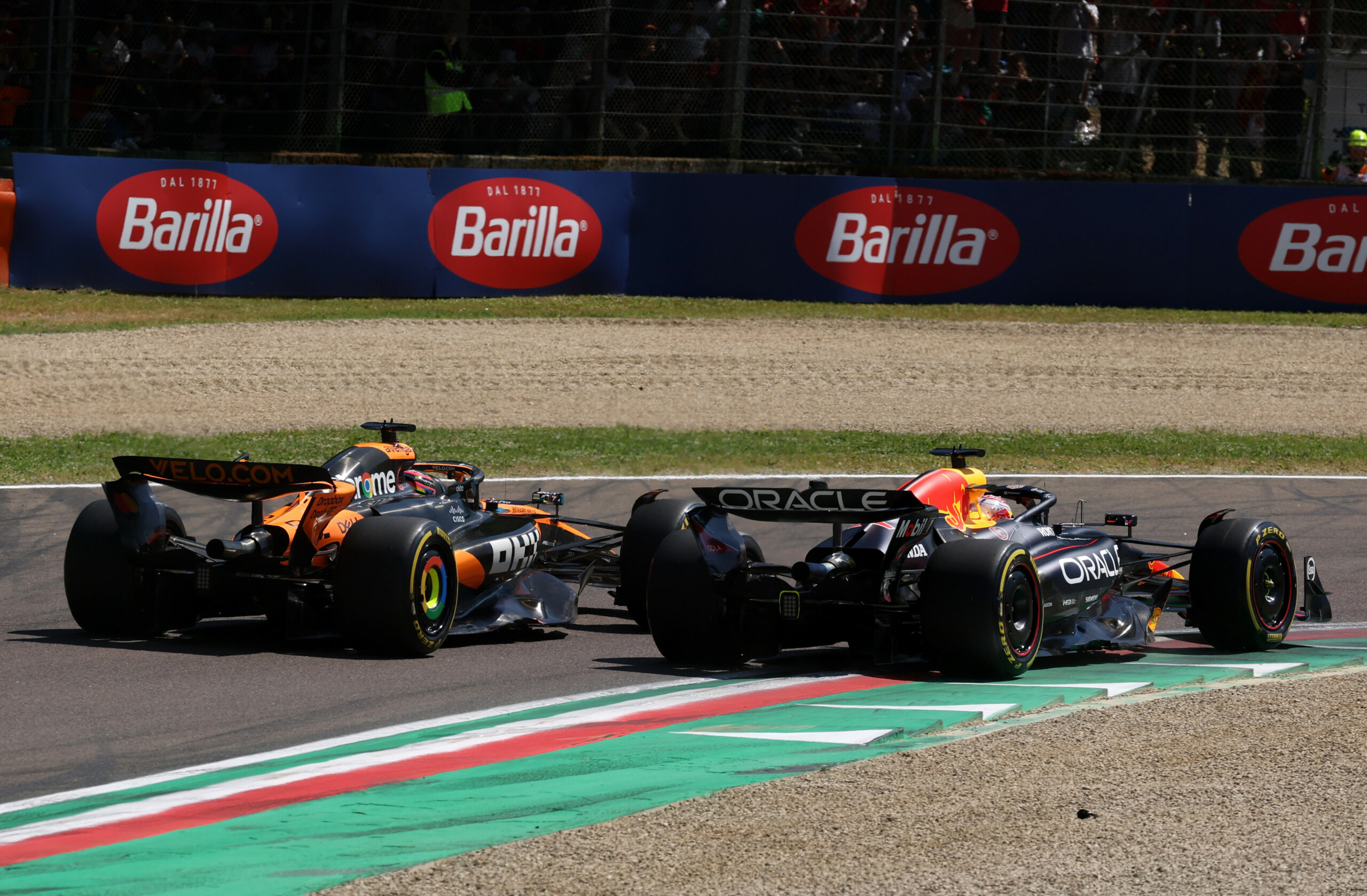 McLaren team principal Andrea Stella believes the first lap “very much” decided the outcome of the 2025 F1 Imola GP, as Max Verstappen stormed past Oscar Piastri on the opening lap to then take a comfortable victory.