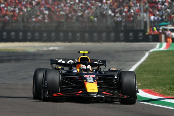 Yuki Tsunoda at the 2025 Imola Italian Grand Prix.