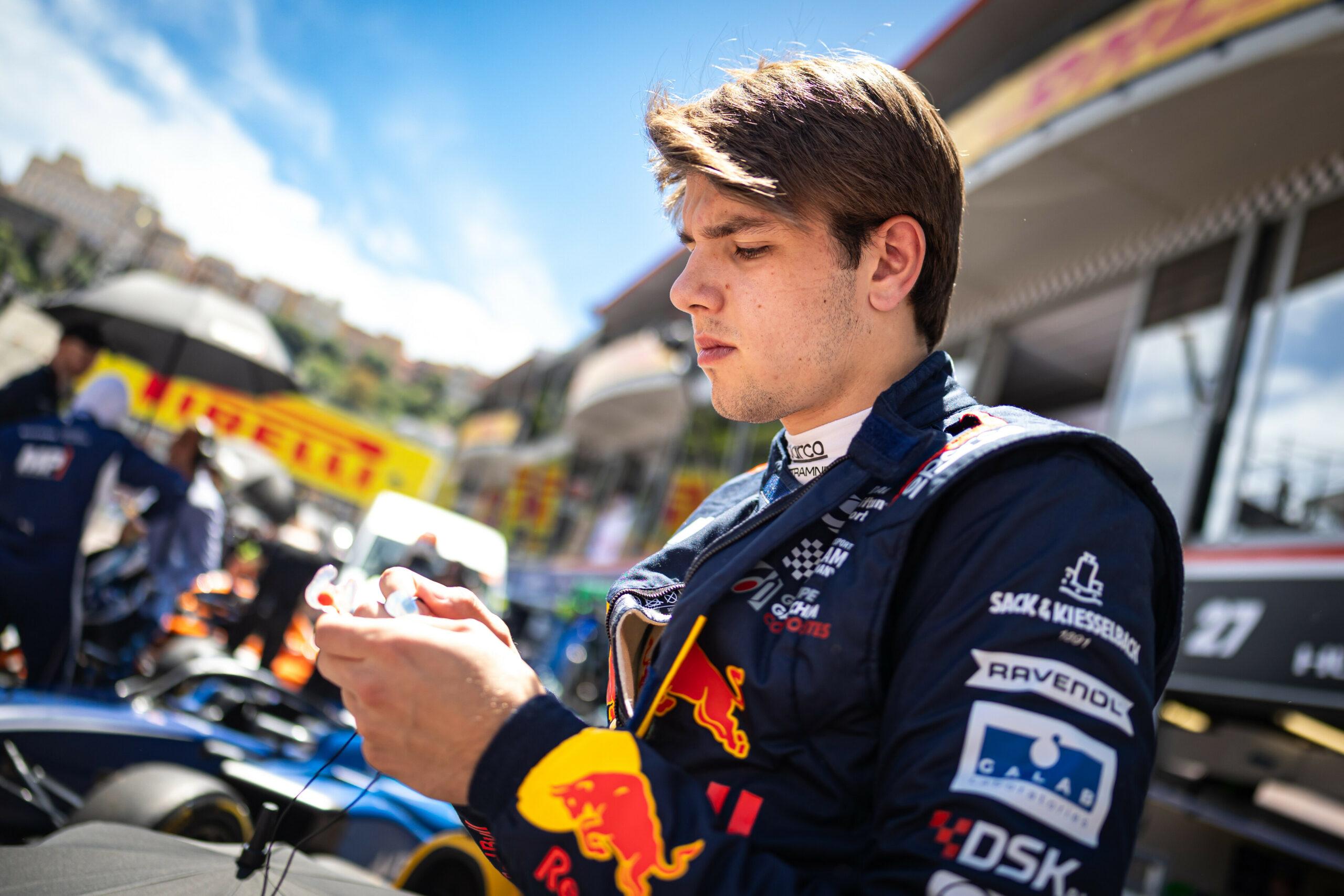MP Motorsport driver Tim Tramnitz during the 2025 F3 Monaco GP.