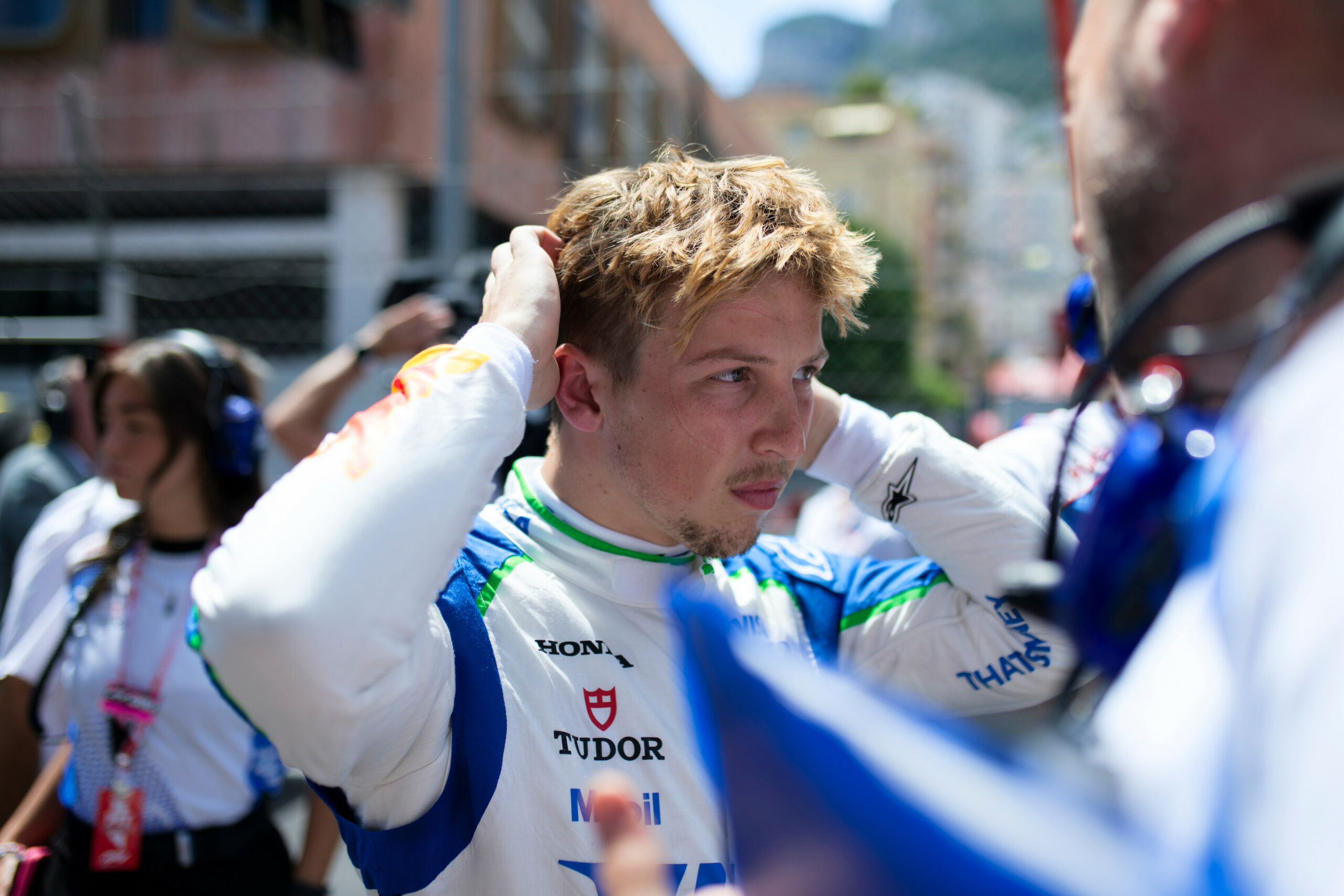 Liam Lawson for Racing Bulls at the F1 Monaco GP.