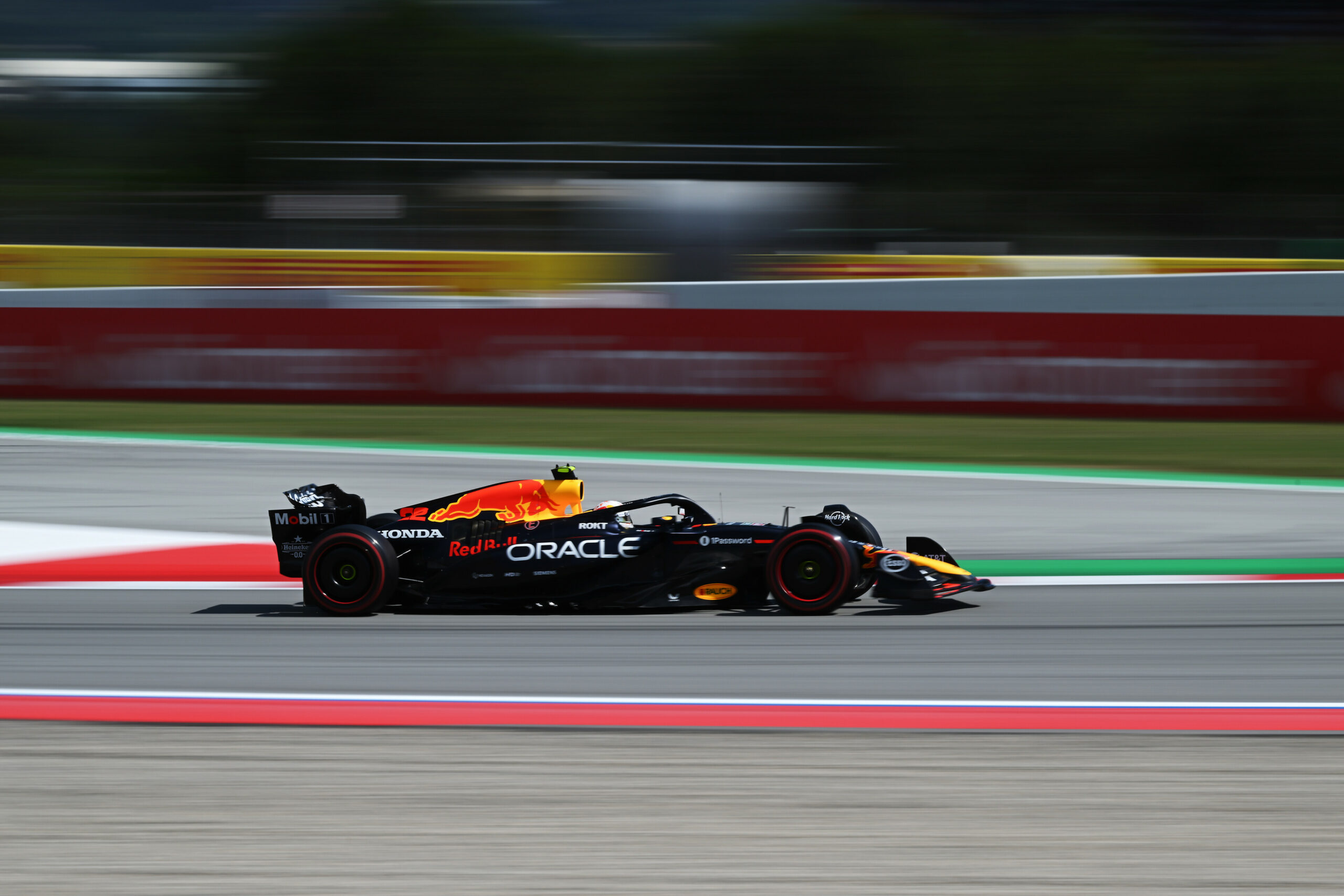 Yuki Tsunoda Red Bull Racing car in Spain