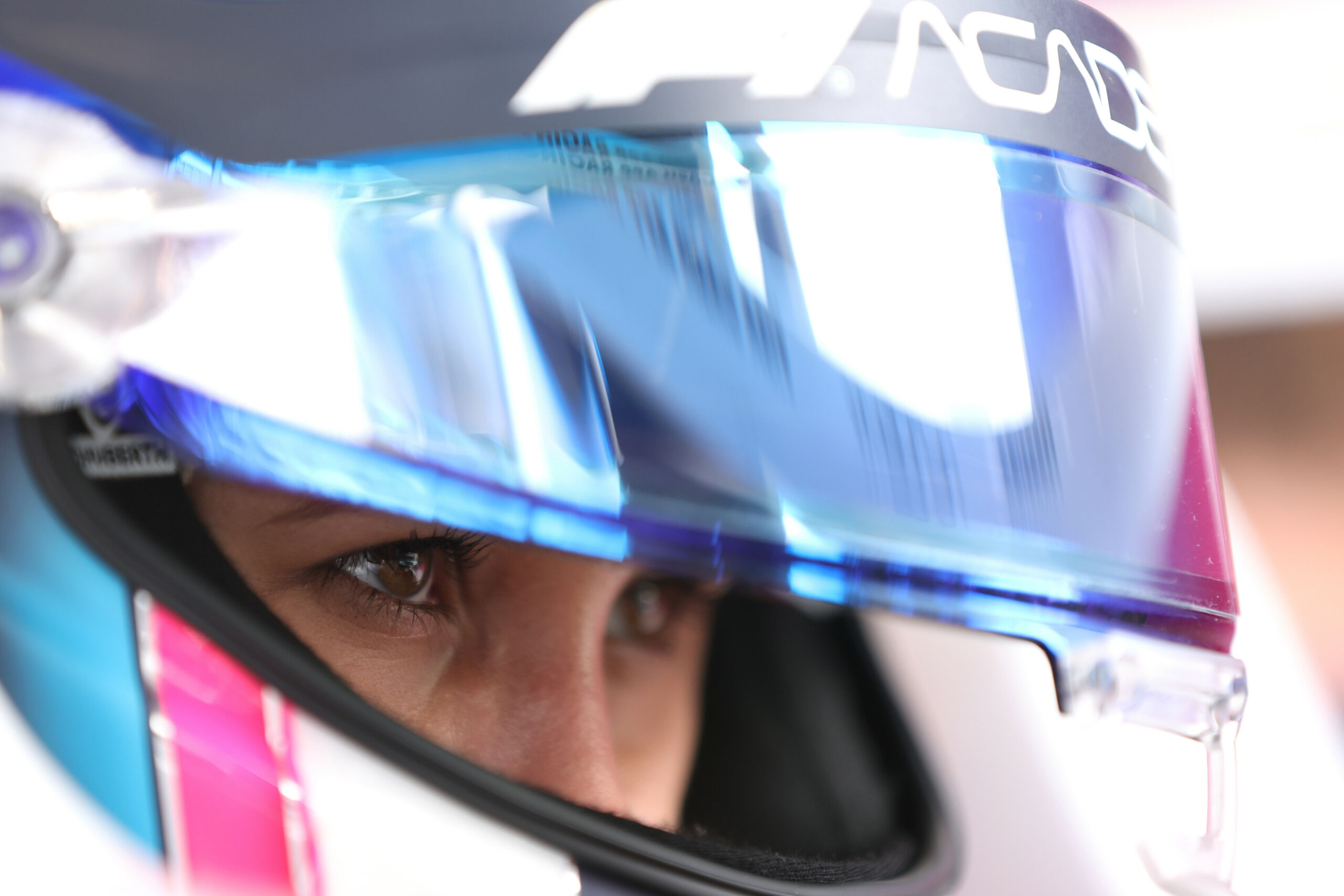 MIAMI, FLORIDA - MAY 03: Rafaela Ferreira of Brazil and Campos Racing (18) prepares to drive during F1 Academy Round 3 race 1 at Miami International Autodrome on May 03, 2025 in Miami, Florida.