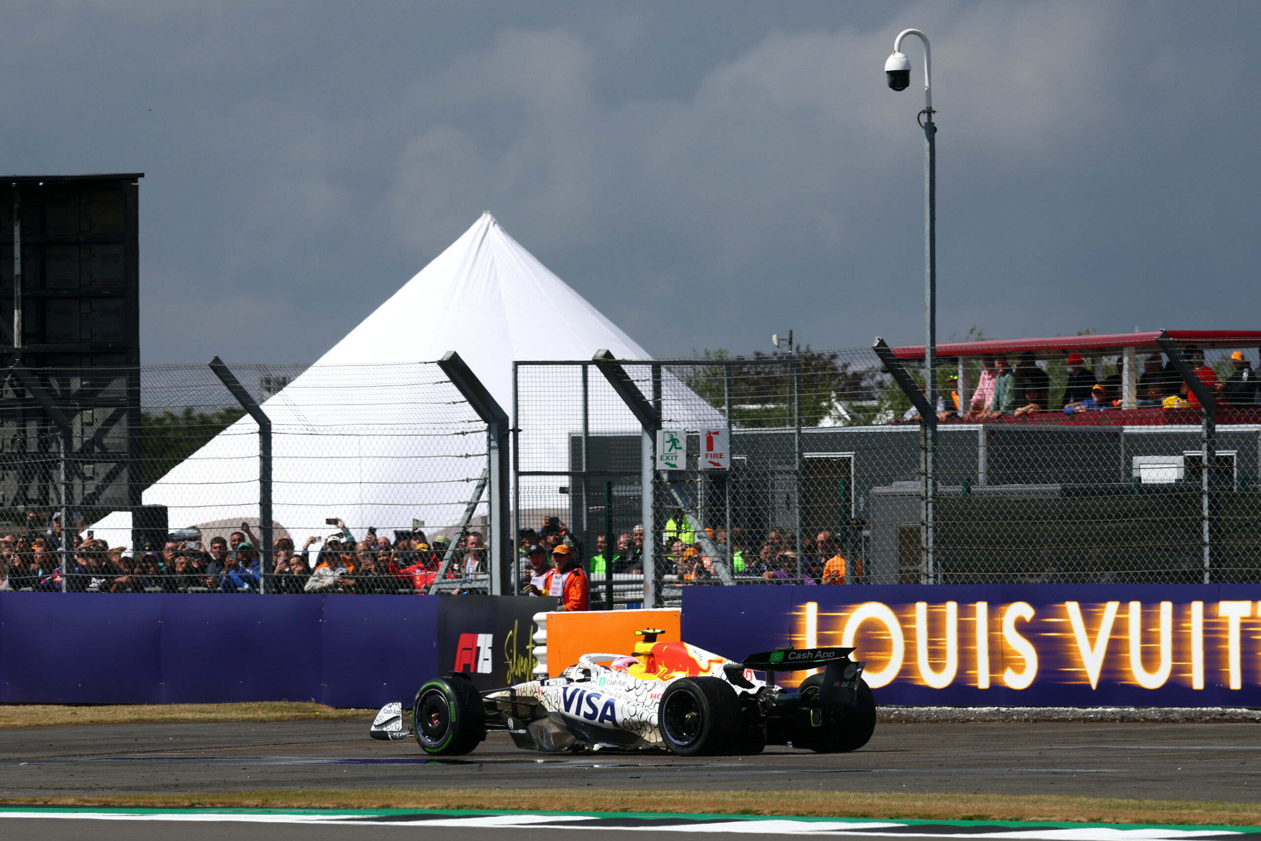Liam Lawson had a weekend to forget at the F1 British GP after retiring on the opening lap.