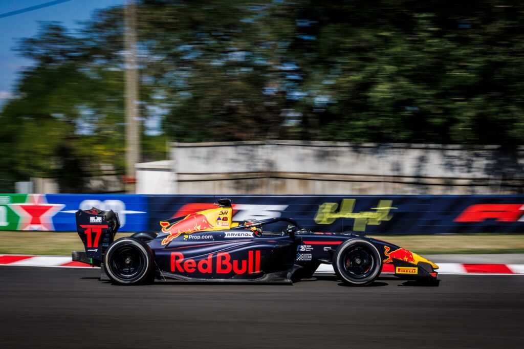 Tramnitz in his F3 car during the 2025 Hungarian GP