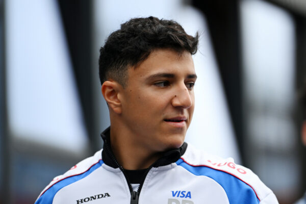 BUDAPEST, HUNGARY - AUGUST 03: Isack Hadjar of France and Visa Cash App Racing Bulls arrives in the Paddock prior to the F1 Grand Prix of Hungary at Hungaroring on August 03, 2025 in Budapest, Hungary. (Photo by Rudy Carezzevoli/Getty Images) // Getty Images / Red Bull Content Pool // SI202508030244 // Usage for editorial use only //