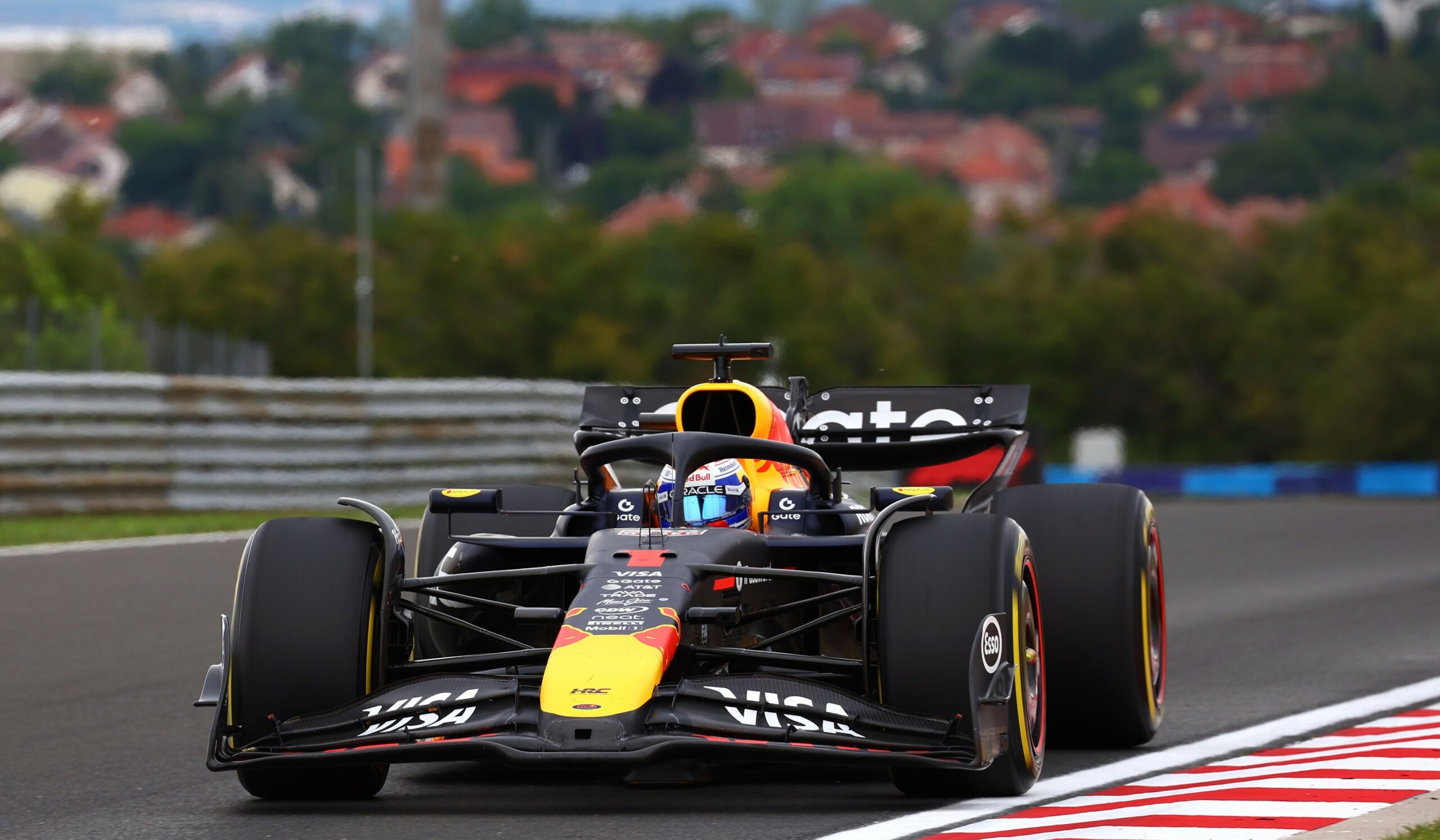 Red Bull Racing's Max Verstappen on track during the F1 Hungarian GP race
