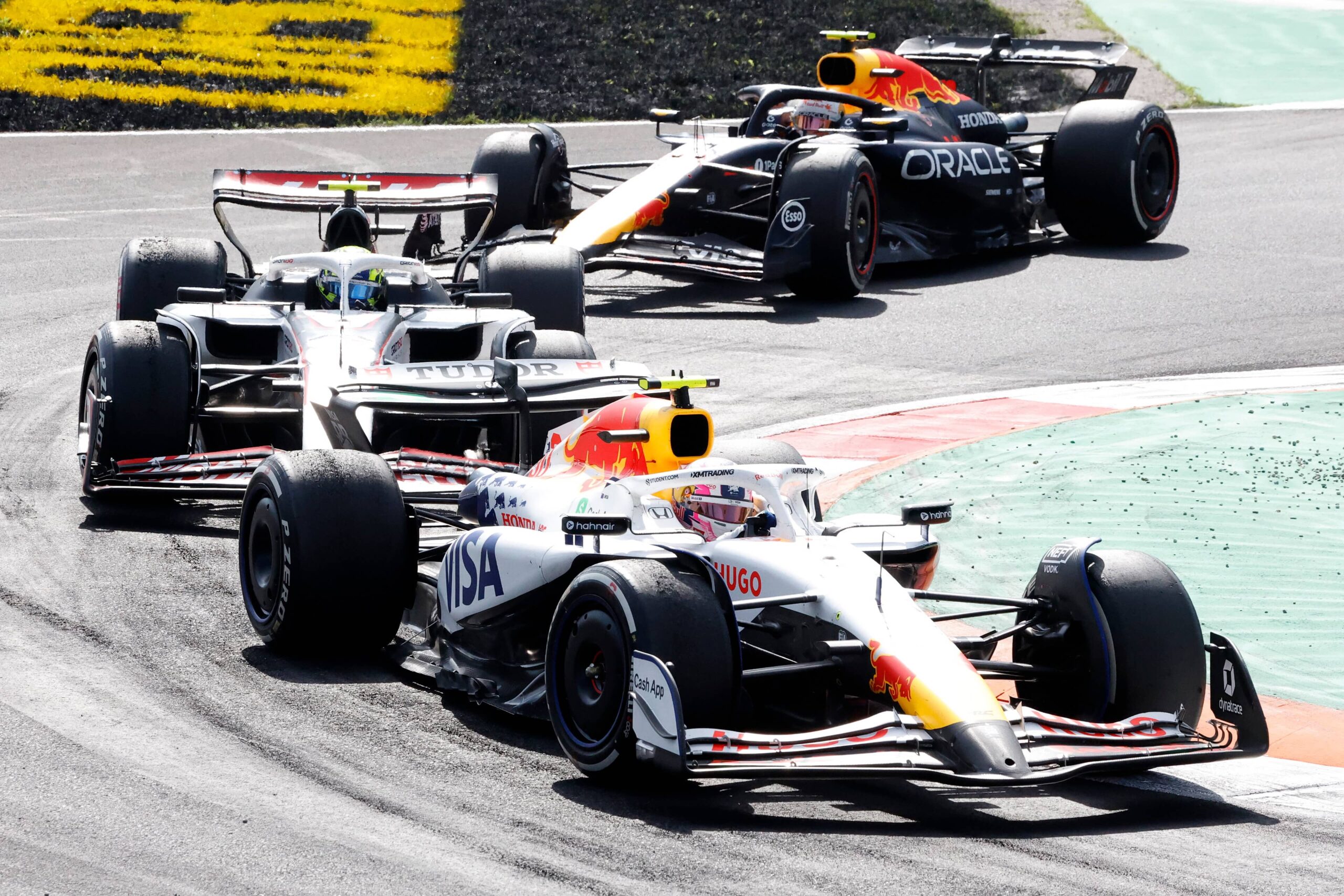 Lawson on track for VCARB during the 2025 F1 Italian GP