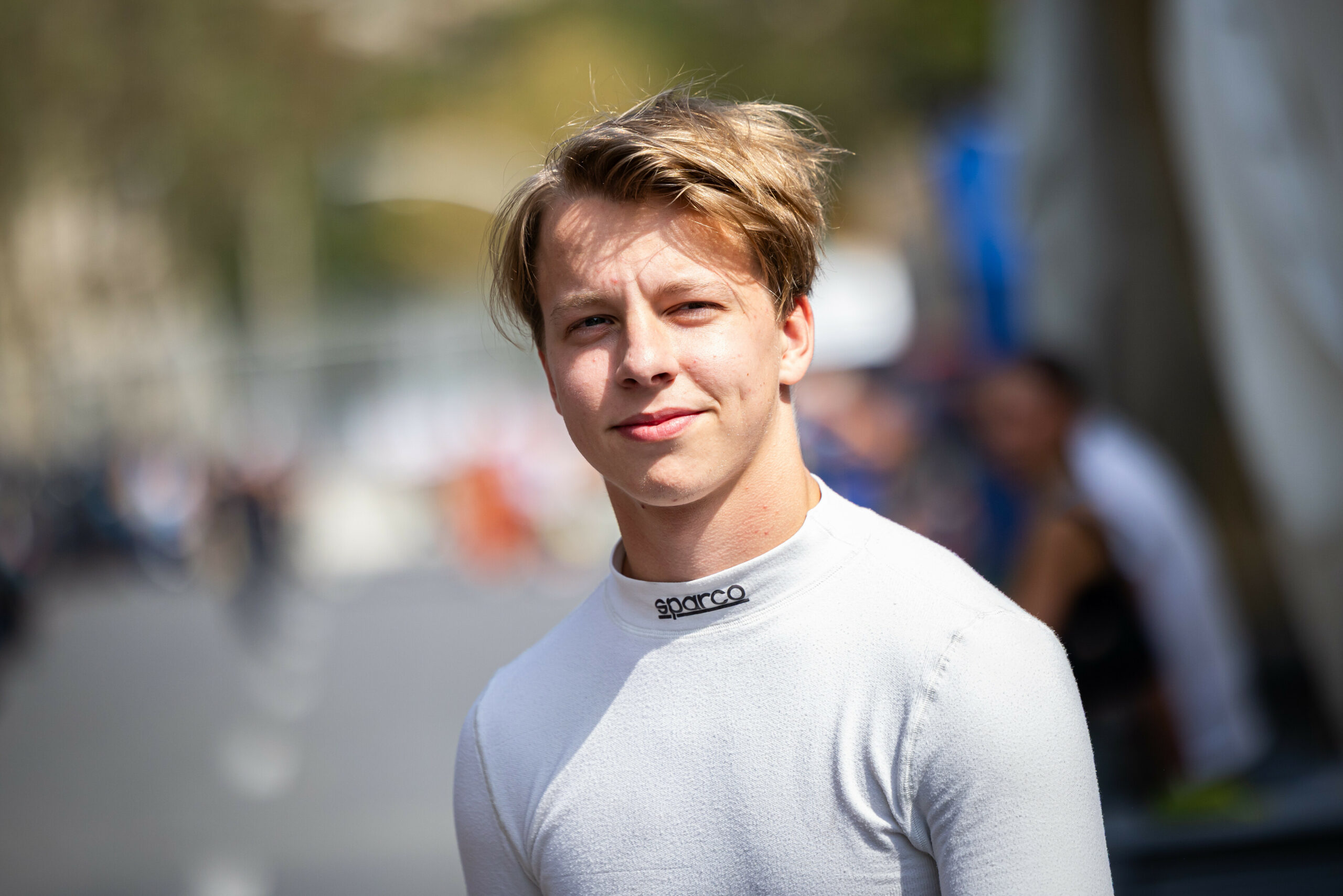 F2 driver Oliver Goethe during the Azerbaijan GP in Baku