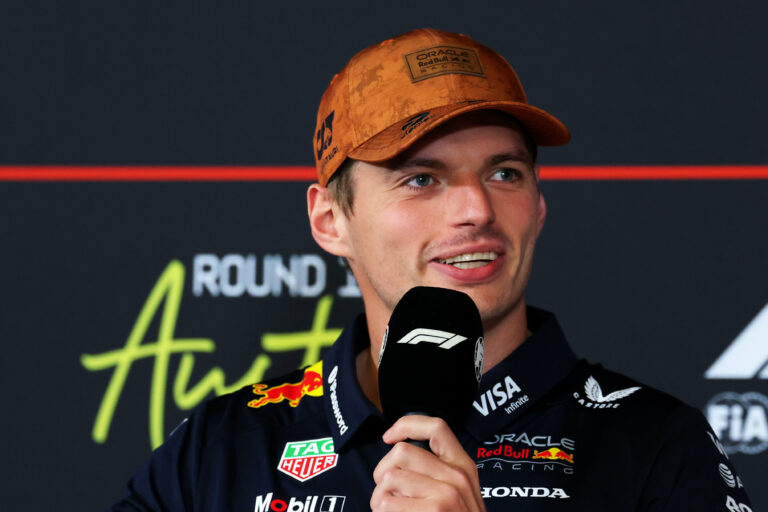 Red Bull driver Max Verstappen during Media Day at the 2025 US GP in COTA.