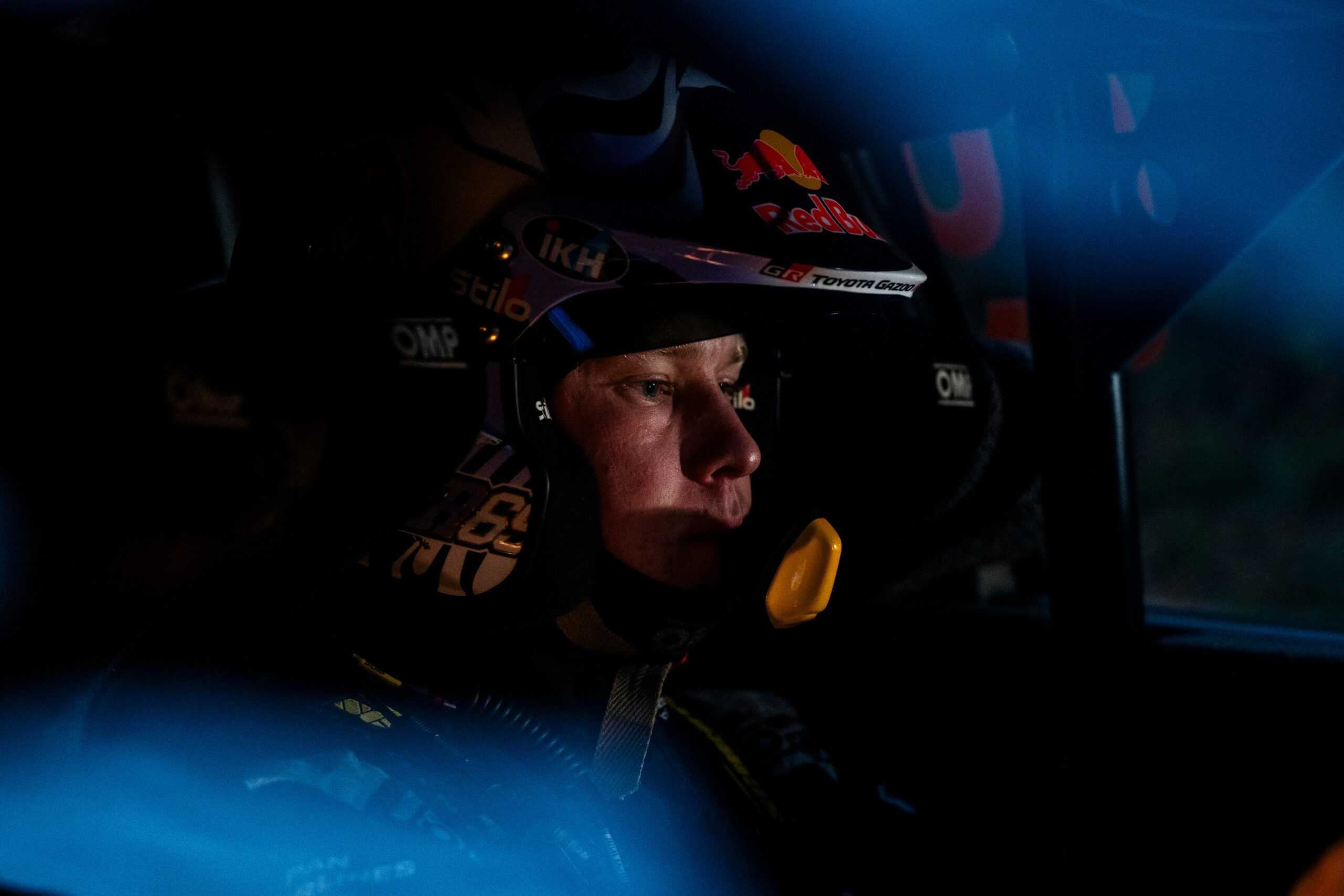 Kalle Rovanperä in his car during a WRC race, before announcing his move into single-seater racing in 2026, at the Super Formula Championship, with Toyota's support. Fernando Alonso and Esteban Ocon reviewed the hardships the Rovanperä will face.