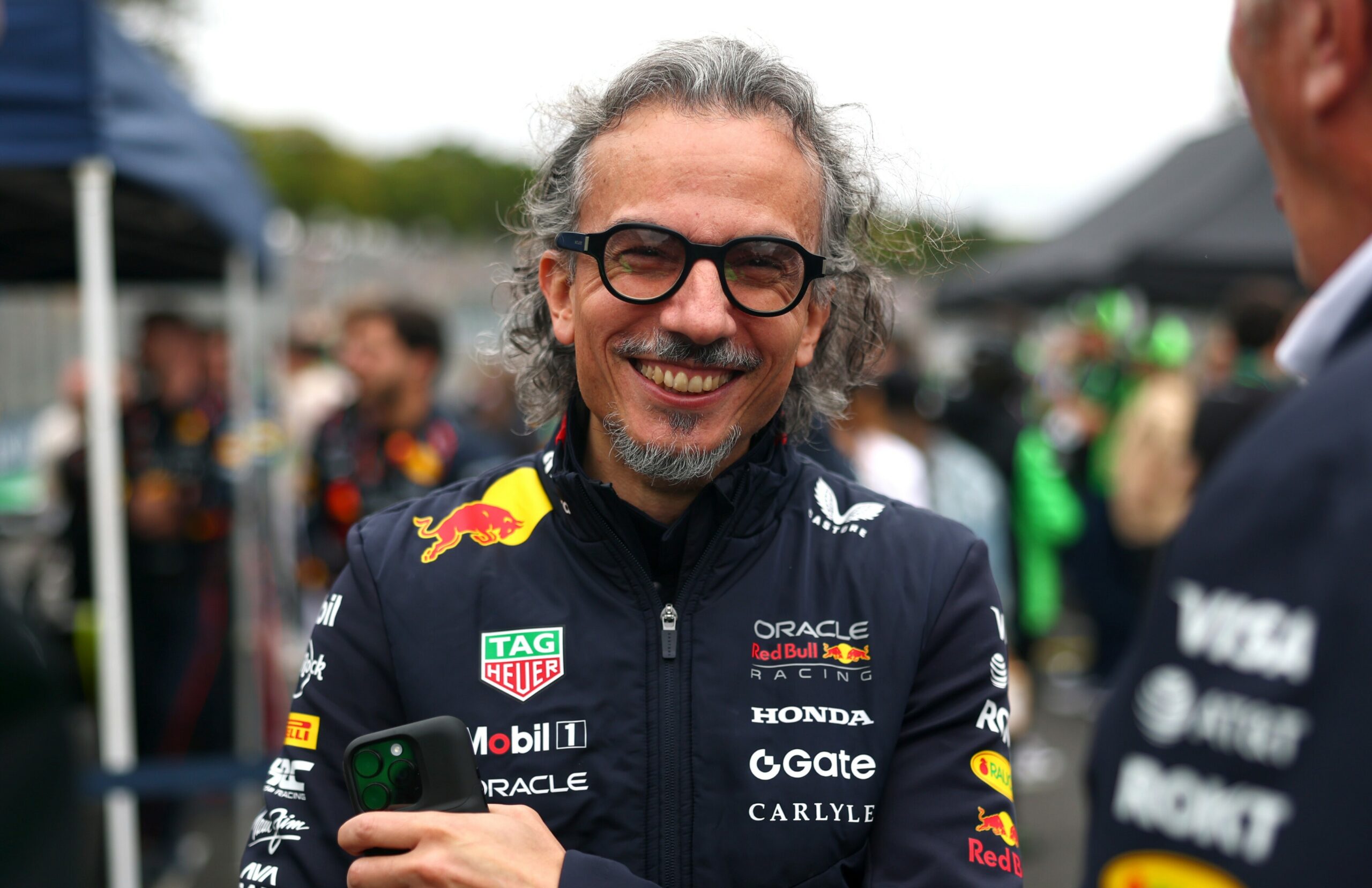 Laurent Mekies, Red Bull Racing's Team Principal at the F1 São Paulo GP, after Max Verstappen's incredible pitlane-to-P3 drive