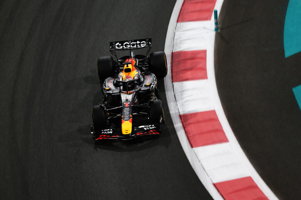 Red Bull's Max Verstappen during Friday practice for the 2025 F1 Abu Dhabi GP