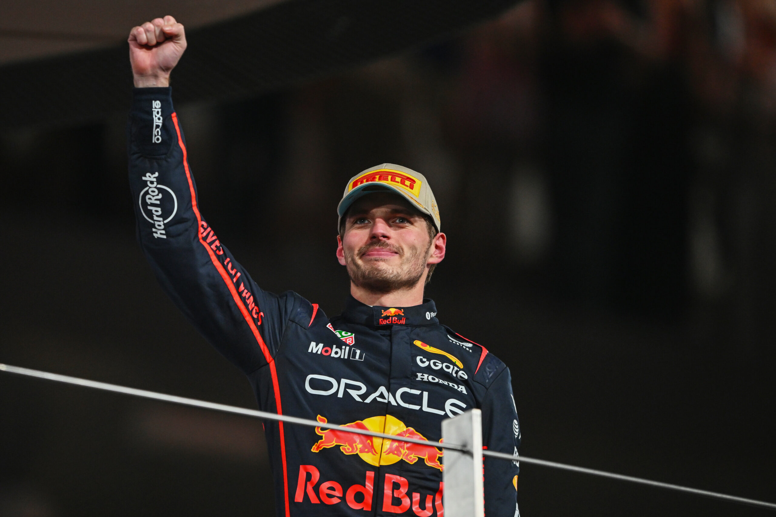 Red Bull Racing's Max Verstappen celebrating his win at the F1 Abu Dhabi GP, topped the Pit Debrief F1 2025 Driver Rankings.
