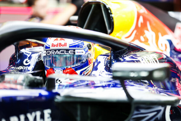 BAHRAIN, BAHRAIN - FEBRUARY 11: Max Verstappen of the Netherlands and Oracle Red Bull Racing prepares to drive during day one of F1 Testing at Bahrain International Circuit on February 11, 2026 in Bahrain, Bahrain. (Photo by Mark Thompson/Getty Images) // Getty Images / Red Bull Content Pool