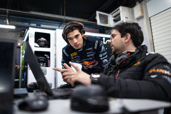 Campos Racing's Nikola Tsolov during the 2026 F2 pre-season test in Barcelona.