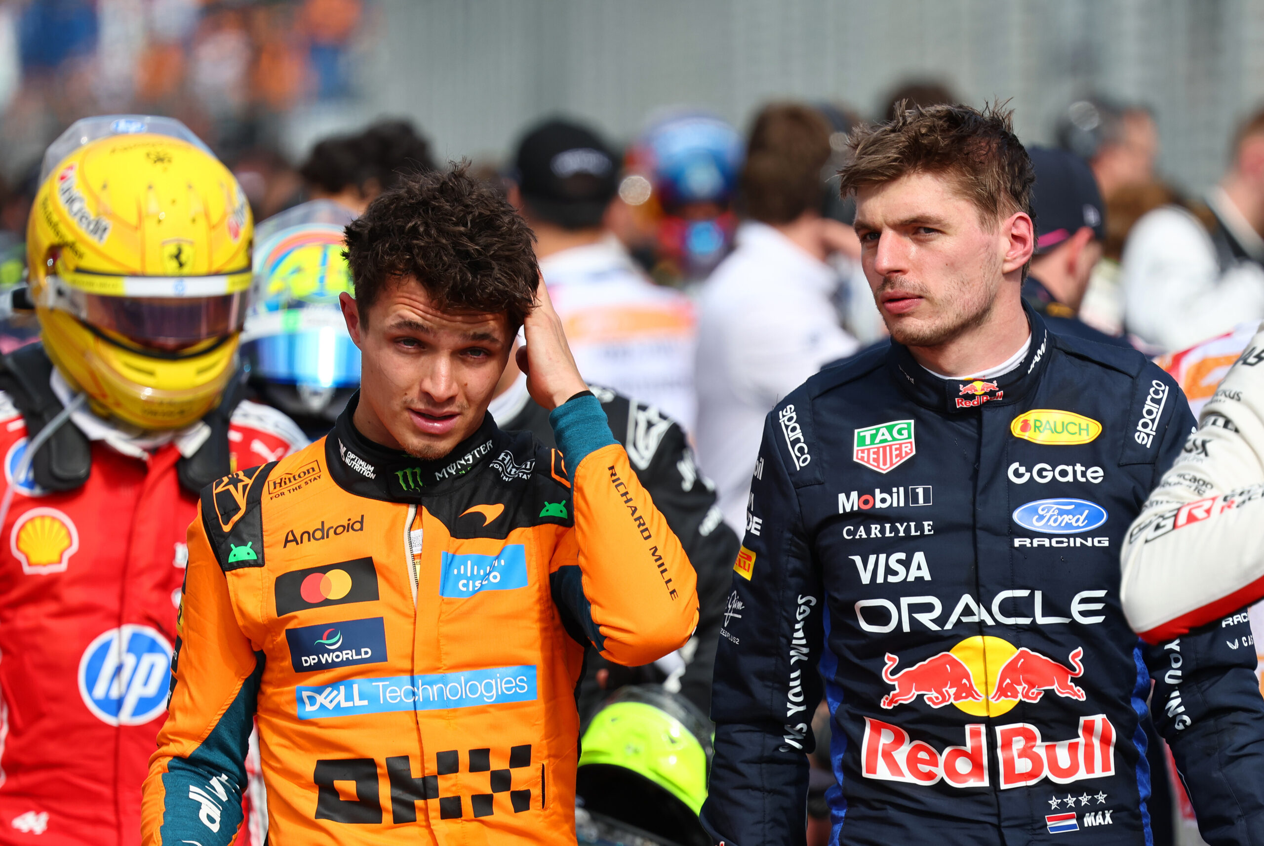 Lando Norris, Oscar Piastri, Max Verstappen, F1, McLaren